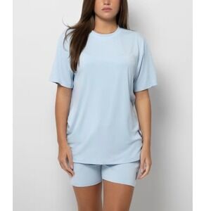 Comfrt Women's Baby Blue Cloud Lounge Shorts Size 2XL